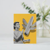 Magische Maisfee Postkarte (Stehend Vorderseite)
