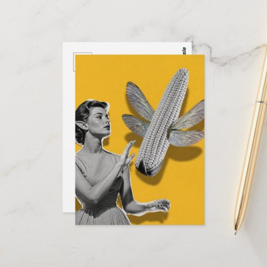 Magische Maisfee Postkarte (Vorderseite/Rückseite Beispiel)