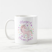 Magische Mama Saft Niedliche Pastelle Unicorn Lila Kaffeetasse (Links)