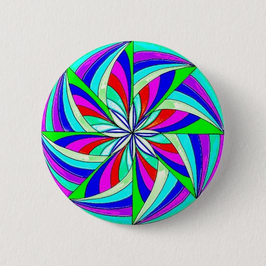 Magische Mandala Button (Vorderseite)