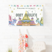 Magische Märchen-Dragon-Babydusche Banner (Insitu)