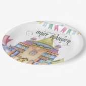 Magische Märchen-Dragon-Babydusche Pappteller (Schrägansicht)