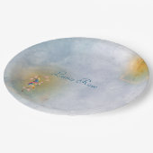 Magische Märchen-Gartenpapiere Teller (Schrägansicht)