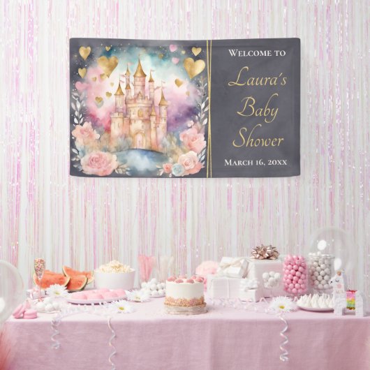 Magische Märchendusche Princess Begrüßung Banner (Party)