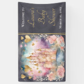 Magische Märchendusche Princess Begrüßung Banner (Vertikal)