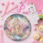 Magische Märchendusche Princess Pappteller (Party)