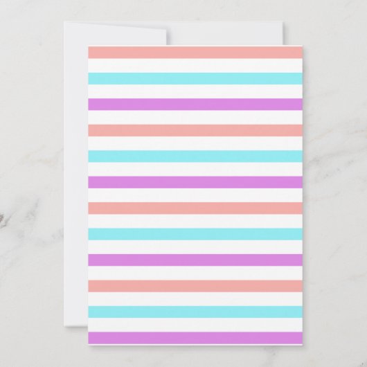 Magische, märchenhafte Geschichte, Einhorn, Geburt Einladung (Rückseite)