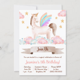Magische, märchenhafte Geschichte, Einhorn, Geburt Einladung