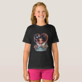 Magische Märchenkünstler zurück zur Schule Mädchen T-Shirt (Vorne ganz)