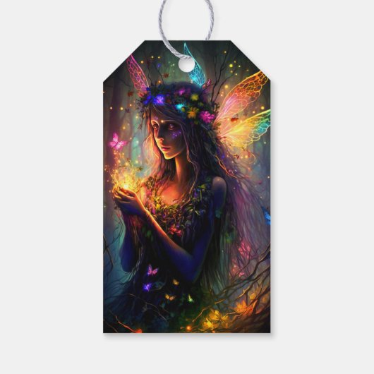 Magische Märchenprinzessin Fantasy Pixie Staub Geschenkanhänger (Rückseite)