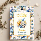 Magische Meerjungfrau 1. Geburtstag Party Einladung