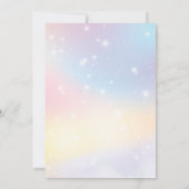 Magische Meerjungfrau 5. Geburtstag unter dem Foto Einladung (Rückseite)