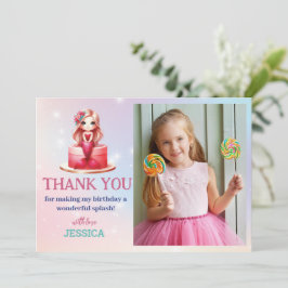 Magische Meerjungfrau 5. Geburtstag unter dem Foto Einladung