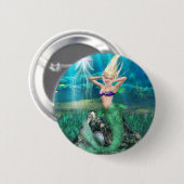 Magische Meerjungfrau Button (Vorne & Hinten)