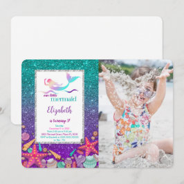 Magische Meerjungfrau Foto Einladung