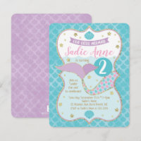 Magische Meerjungfrau Geburtstag Lila und türkis