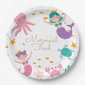 Magische Meerjungfrau Geburtstagspartei Meerjungfr Pappteller (Vorderseite)