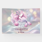 Magische Meerjungfrau-Geburtstagsparty für Kinder Banner (Horizontal)