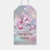 Magische Meerjungfrau-Geburtstagsparty für Kinder Geschenkanhänger (Rückseite)