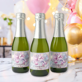 Magische Meerjungfrau-Geburtstagsparty für Kinder Schaumweinetikett