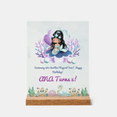 Magische Meerjungfrau Geburtszeichen - Personalisi Acrylschild (Vorderseite)