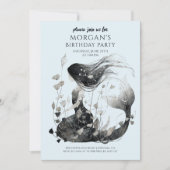 Magische Meerjungfrau Mädchen zum Geburtstag Einladung (Vorderseite)