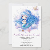 Magische Meerjungfrau Princess Babydusche Einladung (Vorderseite)