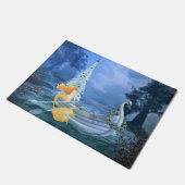 Magische Meerjungfrau, Schwanenboot und Weihnachts Fußmatte (Schrägansicht)