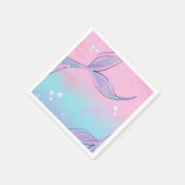Magische Meerjungfrau Schwanz Party Napkins Serviette (Ecke)