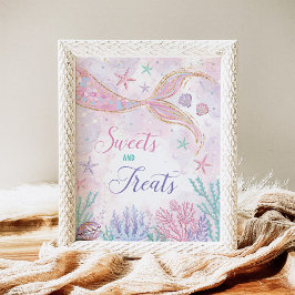 Magische Meerjungfrau Süßigkeiten & Leckereien Par Poster