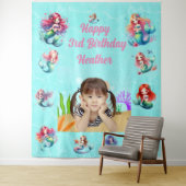 Magische Meerjungfrau unter dem Foto Wandteppich (Beispiel)