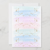 Magische Meerjungfrau unter dem Glitzer Einladung (Rückseite)