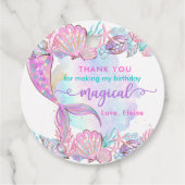 Magische Meerjungfrau unter dem Meer Geschenkanhänger (Rückseite)