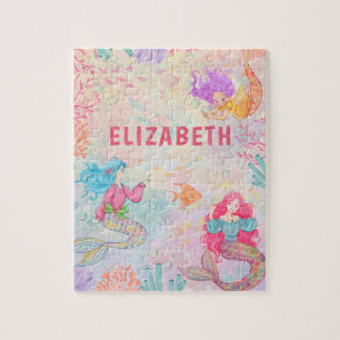 Magische Meerjungfrau unter Meereskids Puzzle