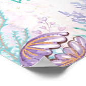 Magische Meerjungfrau Untermeer Gastgeschenke Zeic Poster (Ecke)