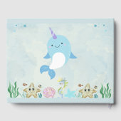 Magische Meerjungfrau Wasserfarbe Geburtstag Gästebuch (Rückseite)