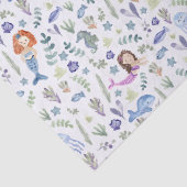 Magische Meerjungfrauen Moderne Wasserfarbe Seidenpapier (Detail)