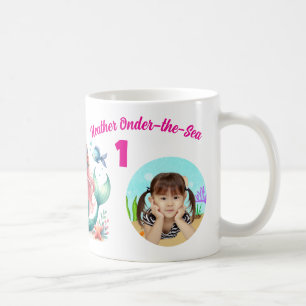 Magische Meerjungfrauen Unterwasser 1. Geburtstags Kaffeetasse