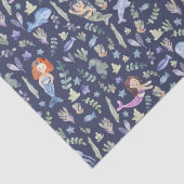 Magische Meerjungfrauen Wasserfarbenpapier Seidenpapier (Detail)