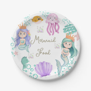 Magische Mermaid Geburtstagspartei Mermaid Food Pappteller