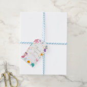 Magische Mermaid Geburtstagsparty Geschenketikette Geschenkanhänger (Mit Garn)