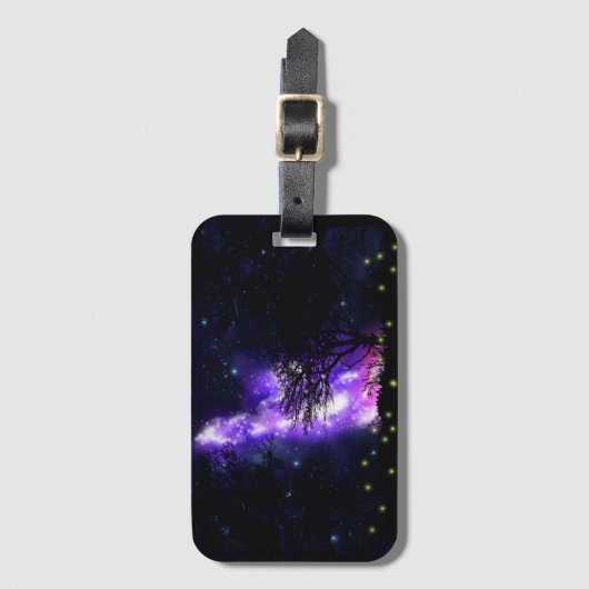 Magische Milchstraße Gepäckanhänger (Vorderseite Vertikal)