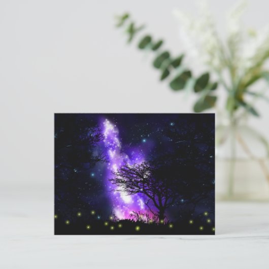 Magische Milchstraße Postkarte (Stehend Vorderseite)
