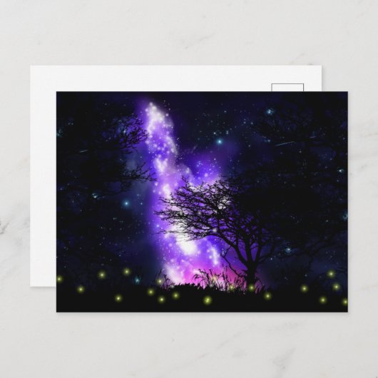 Magische Milchstraße Postkarte (Vorne/Hinten)