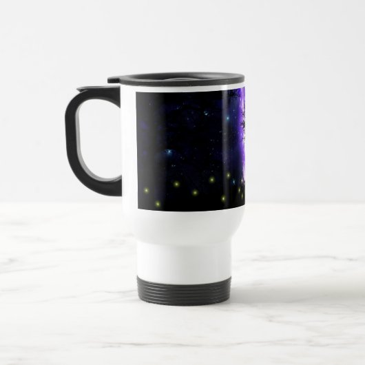 Magische Milchstraße - Umarmung Reisebecher (Links)