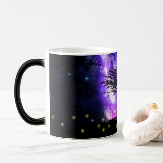 Magische Milchstraße Verwandlungstasse (Mit Donut)