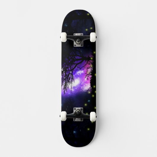 Magische Milchstraßenkarte Skateboard (Vorderseite)