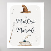 Magische Mimosa Drinks Unterschreiben Poster (Vorne)