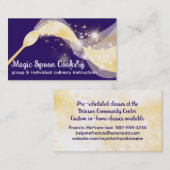 Magische Mischung Löffel Kochen Backkarte ... Visitenkarte (Vorne/Hinten)