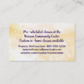 Magische Mischung Löffel Kochen Backkarte ... Visitenkarte (Rückseite)